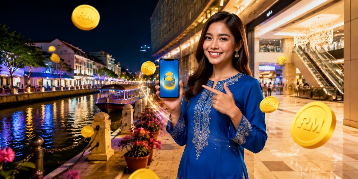 Wanita berbaju kurung dari Melaka membuat deposit selamat untuk akaun kasino dalam talian